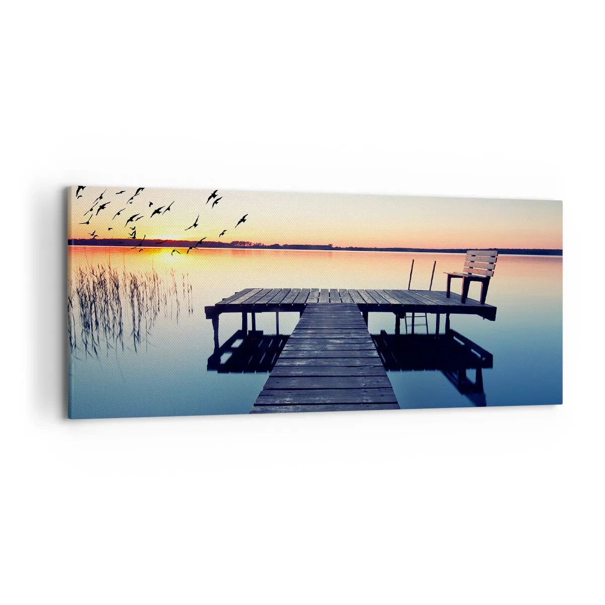 Canvastavla - Bild på duk - Det var en bra dag - 120x50 cm