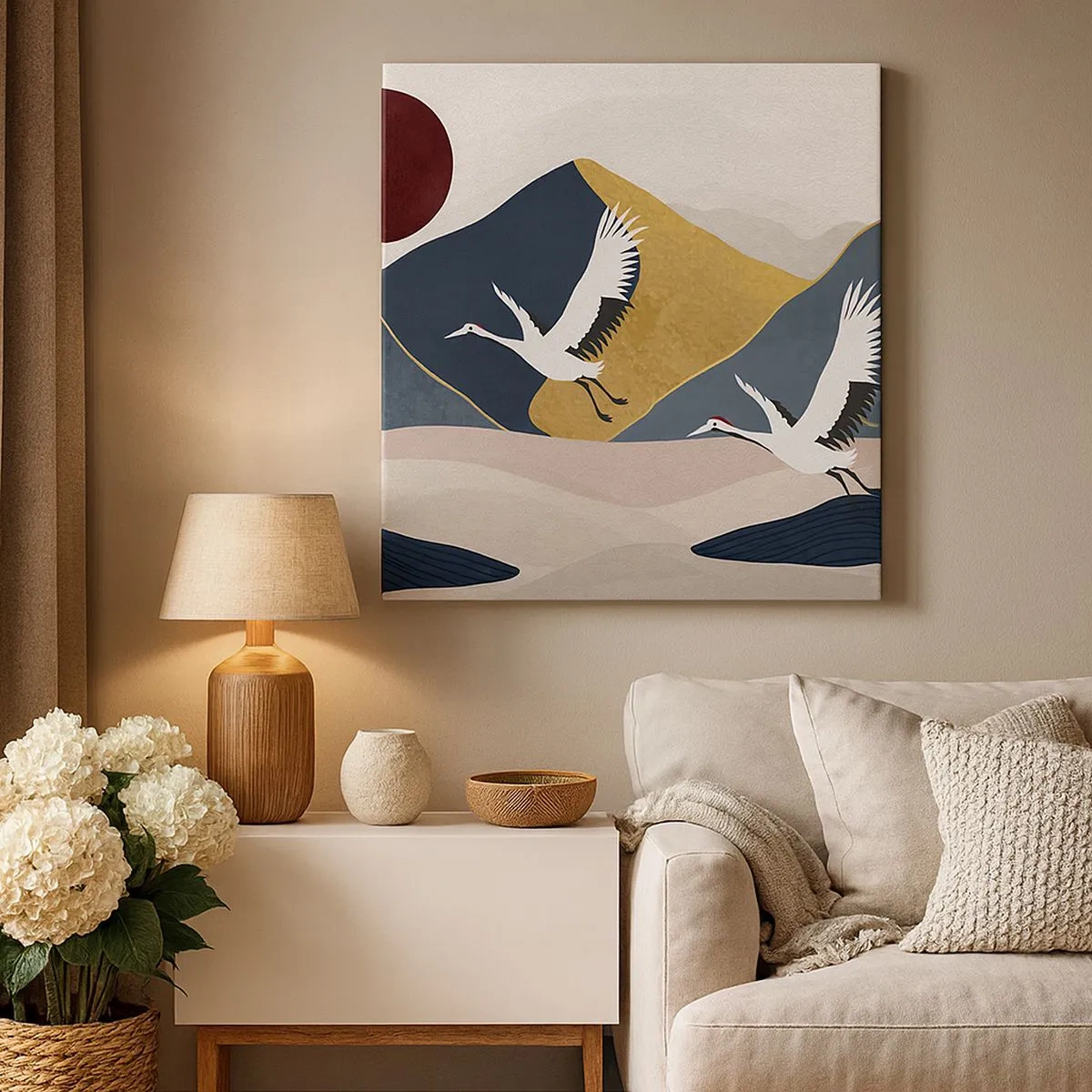 Canvastavla - Bild på duk - Nästa dag FLUGIT iväg - 30x30 cm