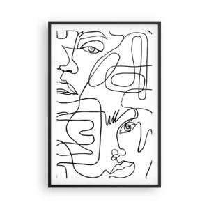 Affisch i svart ram - I trassliga känslor - 61x91 cm