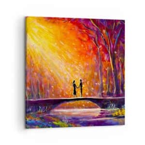 Canvastavla - Bild på duk - Himlen älskar också dem - 50x50 cm