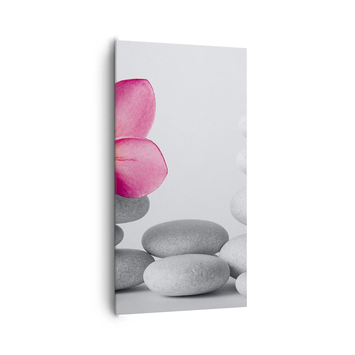 Canvastavla - Bild på duk - Sten på sten och på stenen... - 65x120 cm