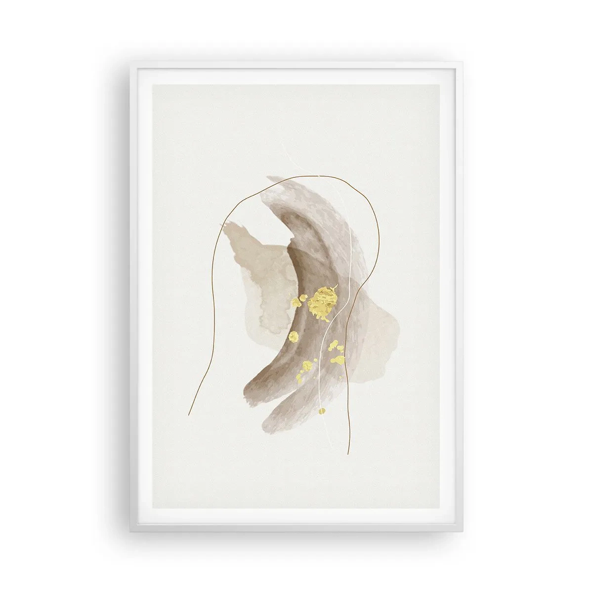 Affisch i vit ram - Träffat i rummet - 70x100 cm