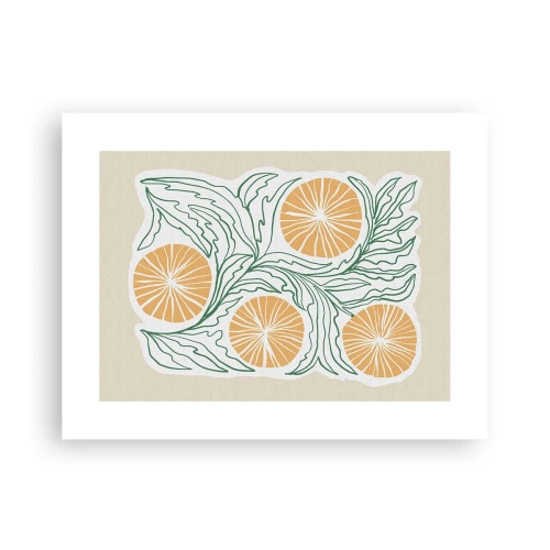 Affisch - Etniskt med en touch av abstraktion - 40x30 cm