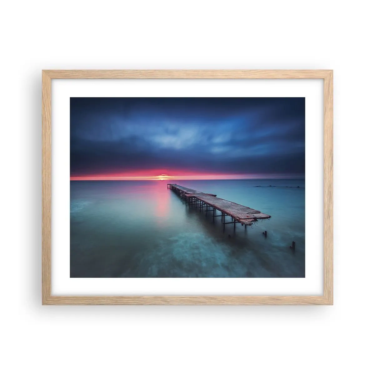 Affisch i ram av ljusek - Mellan himlen och jorden - 50x40 cm