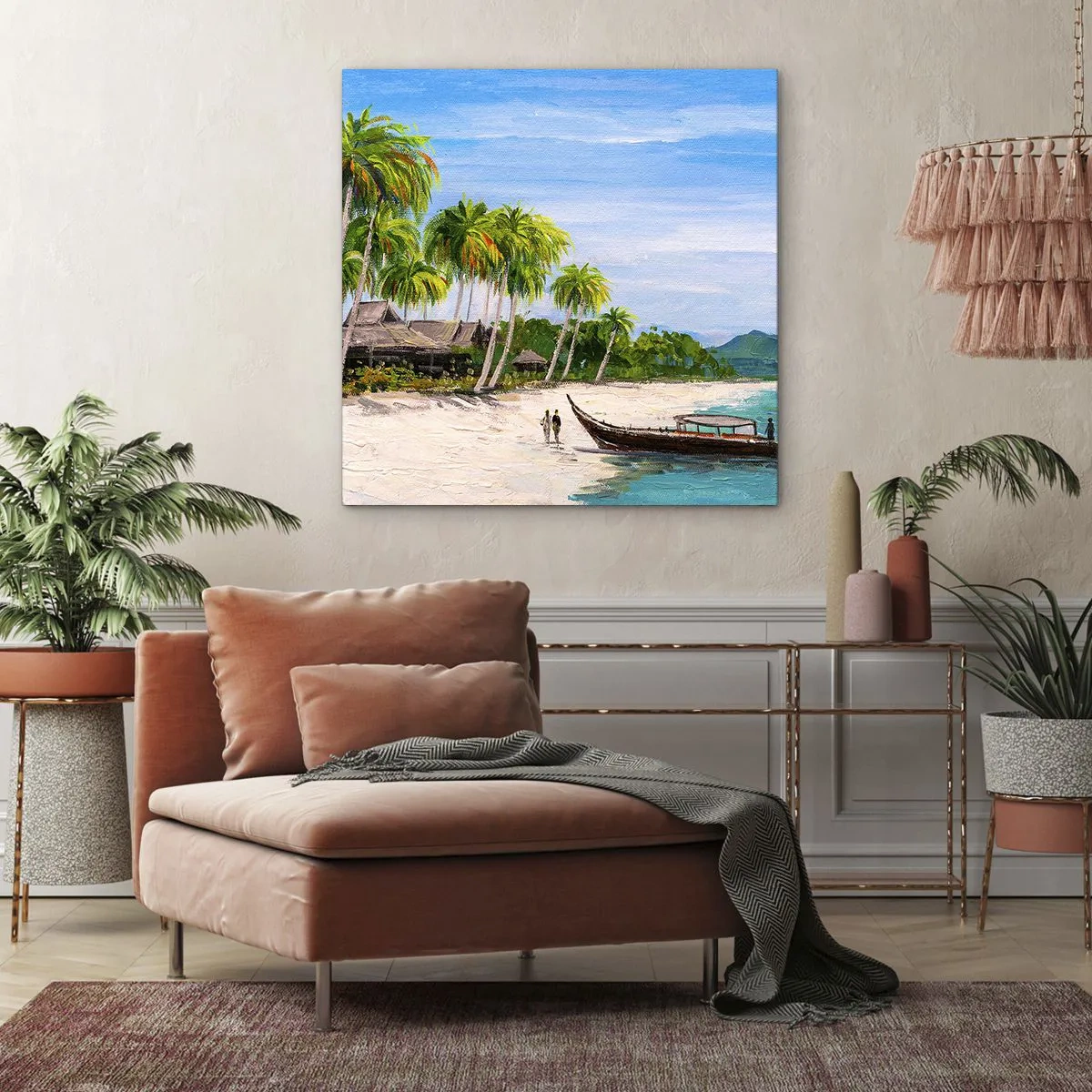 Canvastavla - Bild på duk - En exotisk dröm - 60x60 cm