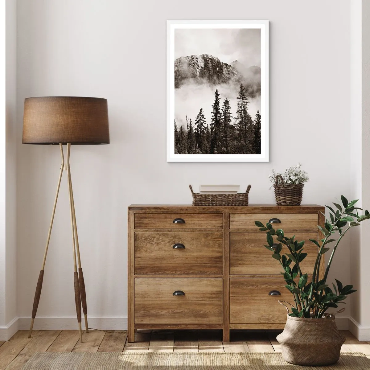 Affisch i vit ram - Granithärskare - 40x50 cm