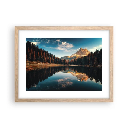 Affisch i ram av ljusek - Dubbelt landskap - 40x30 cm