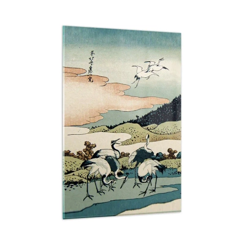 Glastavla - Bild på glas - I japansk anda - 80x120 cm