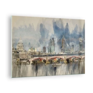 Glastavla - Bild på glas - London i all sin prakt - 70x50cm - London i hela sin prakt - Modern väggdekoration för vardagsrum och sovrum ARTTOR