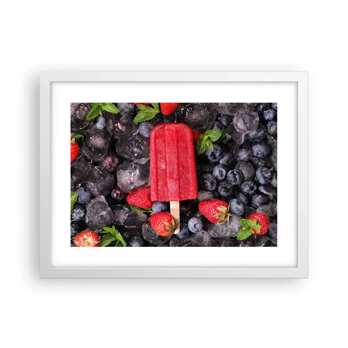 Affisch i vit ram - En smak av varm sommar - 40x30 cm