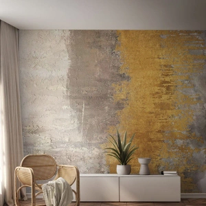 Fototapet Premium Sand - En gyllene explosion - Abstraktion, Bit, Art déco - 400x280 cm