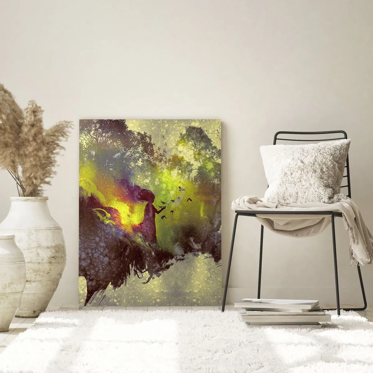 Glastavla - Bild på glas - Moder Naturen - 50x70 cm