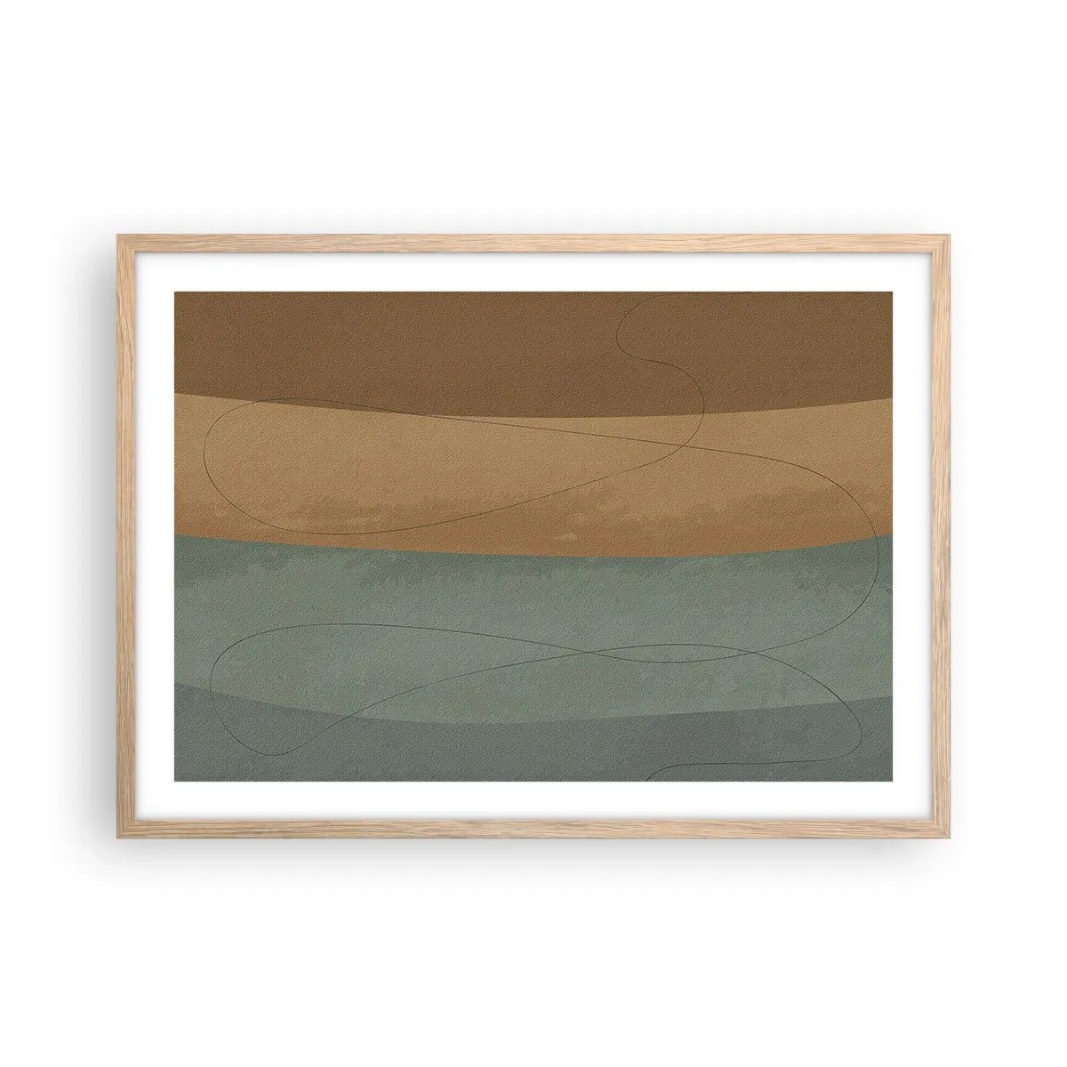 Affisch i ram av ljusek - Horisontell komposition - 70x50 cm