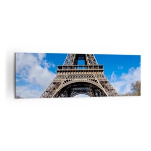 Canvastavla - Bild på duk - Hela Paris vid dess fötter - 160x50 cm