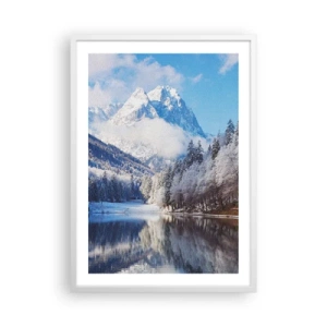 Affisch i vit ram - Snövakt - 50x70 cm