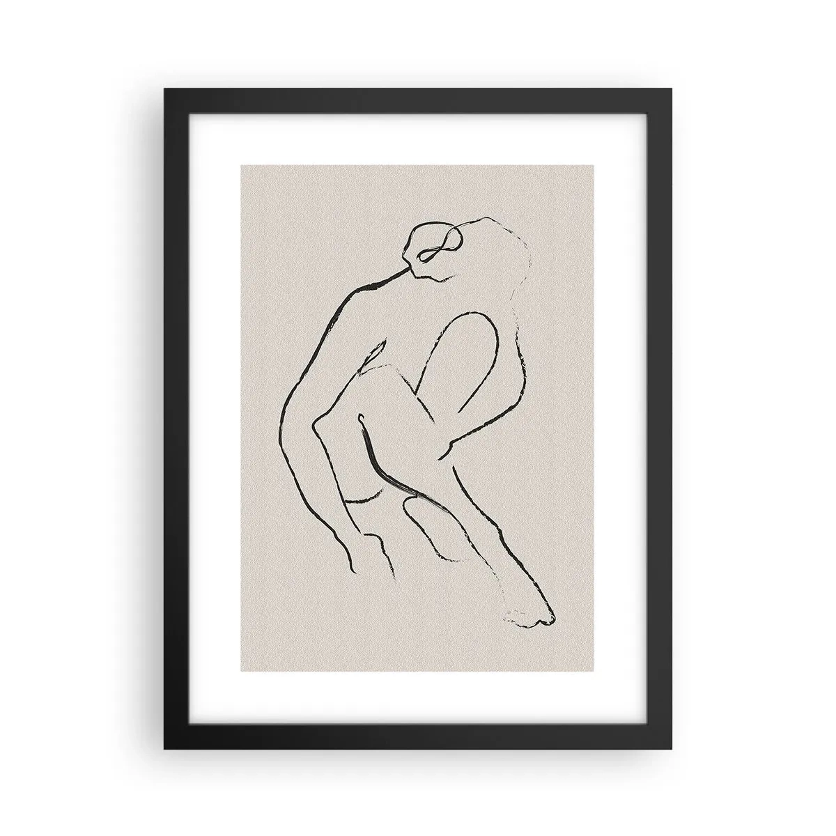 Affisch i svart ram - Intim skiss - 30x40 cm