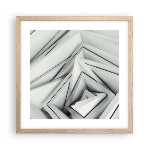 Affisch i ram av ljusek - Blommande vassa kanter - 40x40 cm