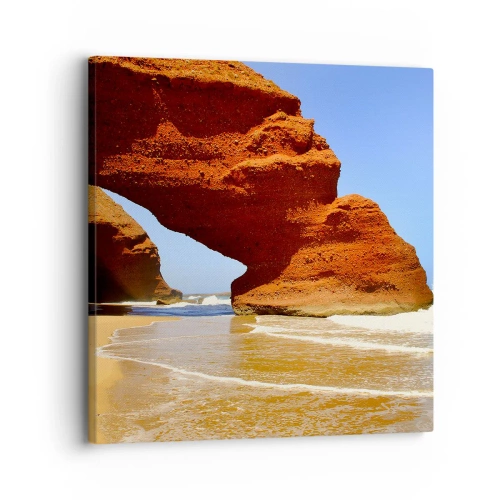 Canvastavla - Bild på duk - Vatten och vind i tusentals år - 30x30 cm