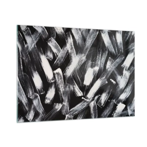 Glastavla - Bild på glas - Abstraktion i industriell anda - 100x70 cm