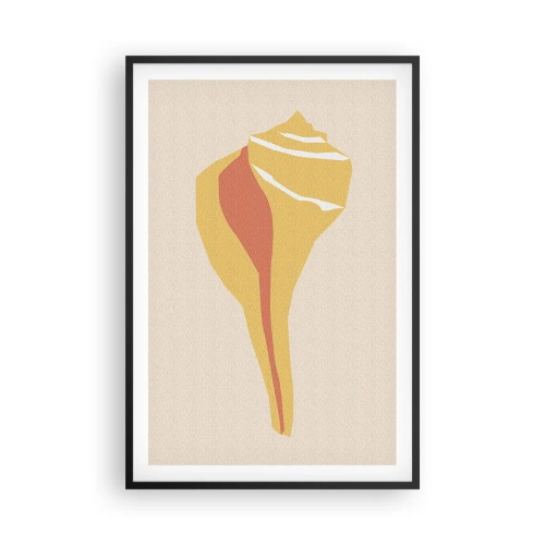 Affisch i svart ram - Organisk abstraktion - tillväxt - 61x91 cm