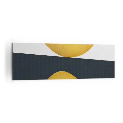 Canvastavla - Bild på duk - Öfr det första: guld - 160x50 cm