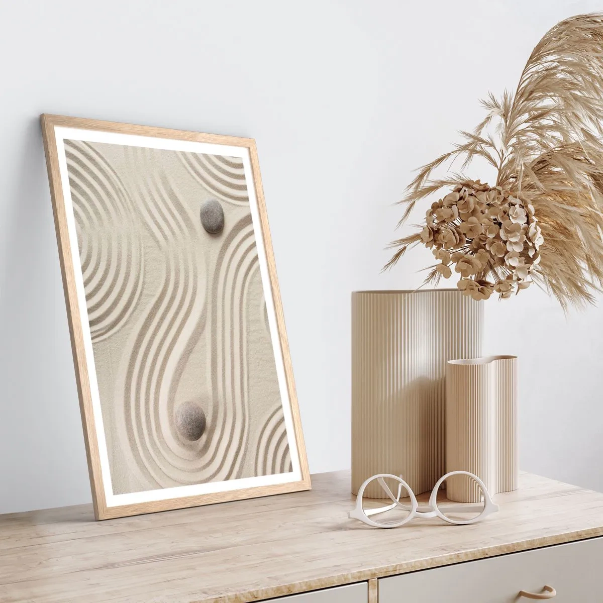 Affisch i ram av ljusek - Värmens beröring - 70x100 cm