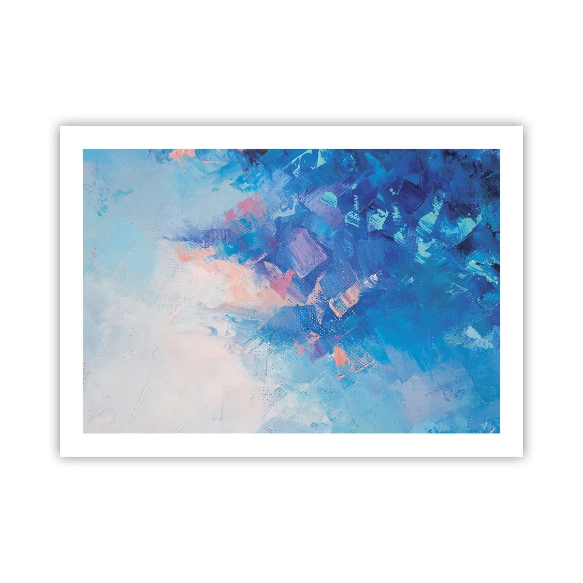 Affisch - Vinterabstraktion - 70x50 cm