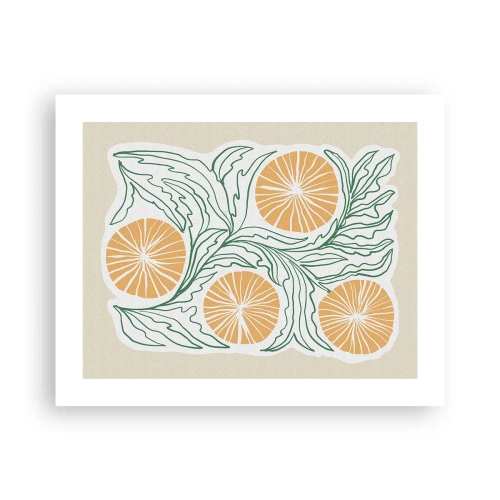 Affisch - Etniskt med en touch av abstraktion - 50x40 cm