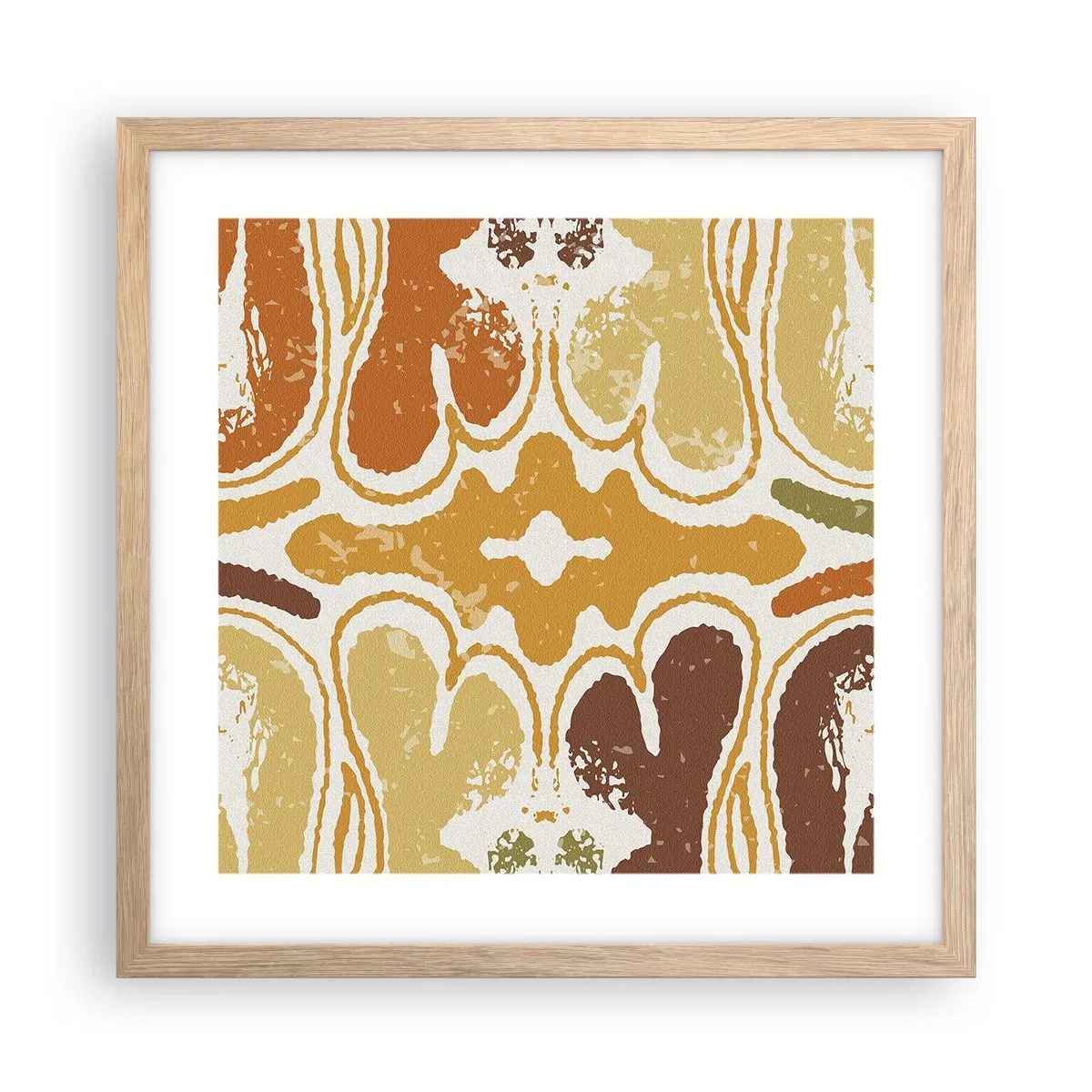 Affisch i ram av ljusek - Sentimental abstraktion - 40x40 cm