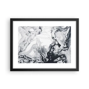 Affisch i svart ram - Jordens inre - 40x30 cm