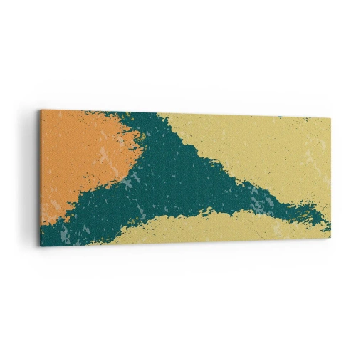 Canvastavla - Bild på duk - Abstraktion - i slow motion - 100x40 cm