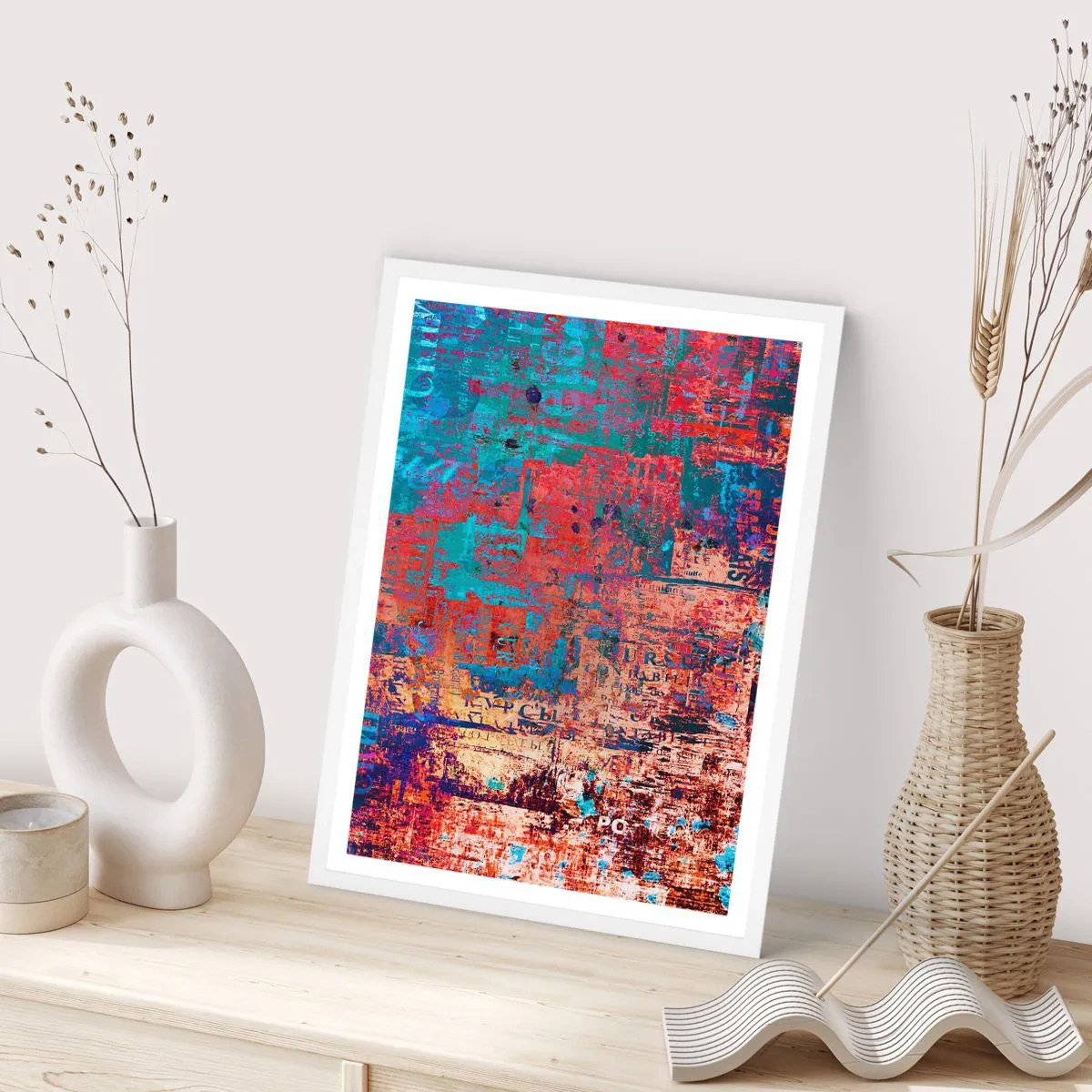 Affisch i vit ram - Minne och icke-minne - 40x50 cm