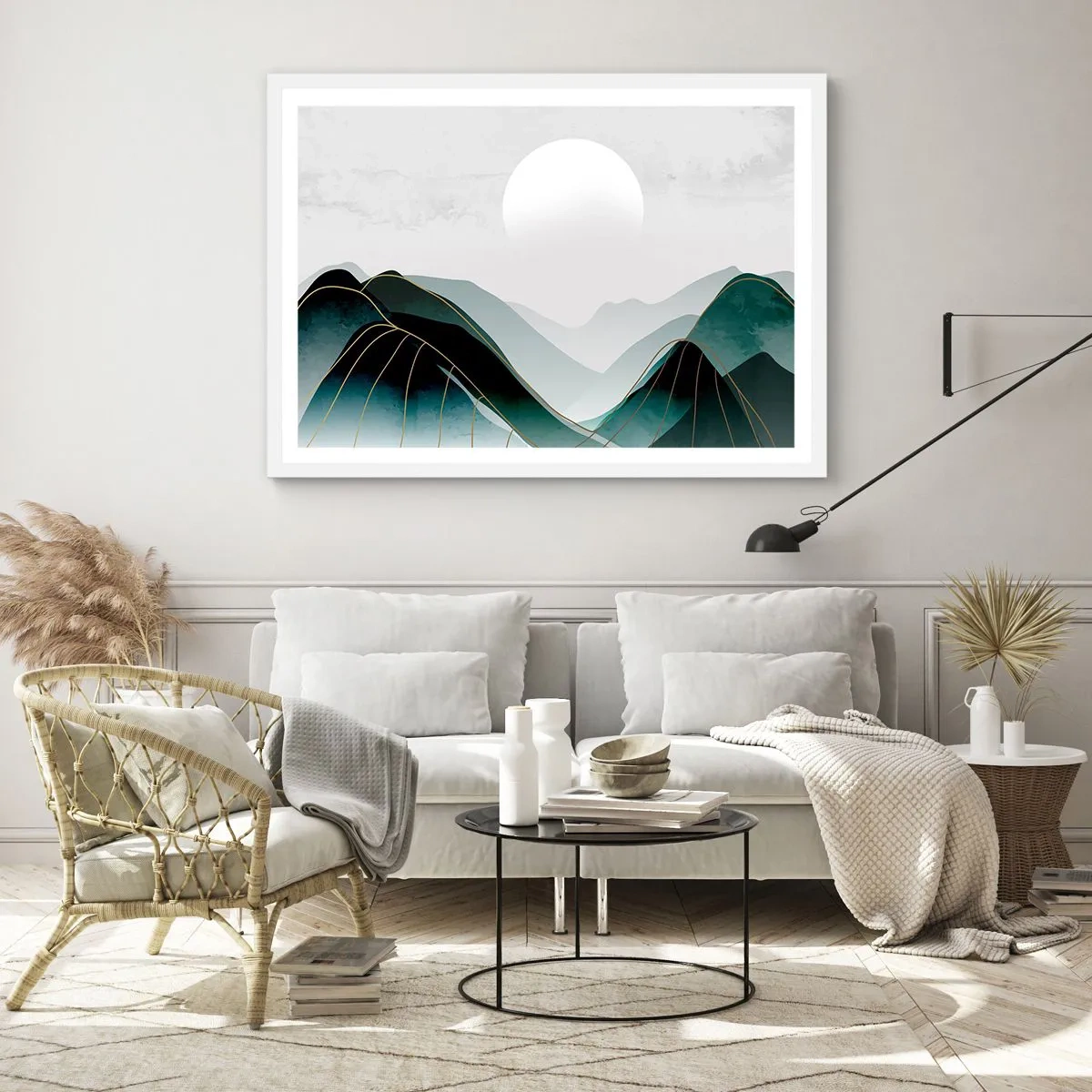 Affisch i vit ram - I fullt majestät - 100x70 cm