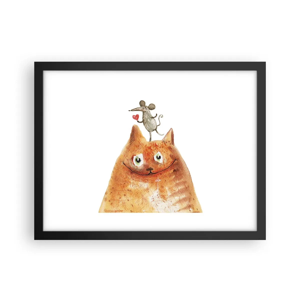 Affisch i svart ram - Kärlekens paradoxer - 40x30 cm