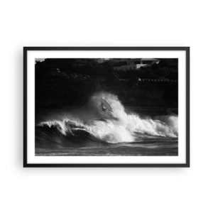 Affisch i svart ram - Utmaning accepterad! - 70x50 cm