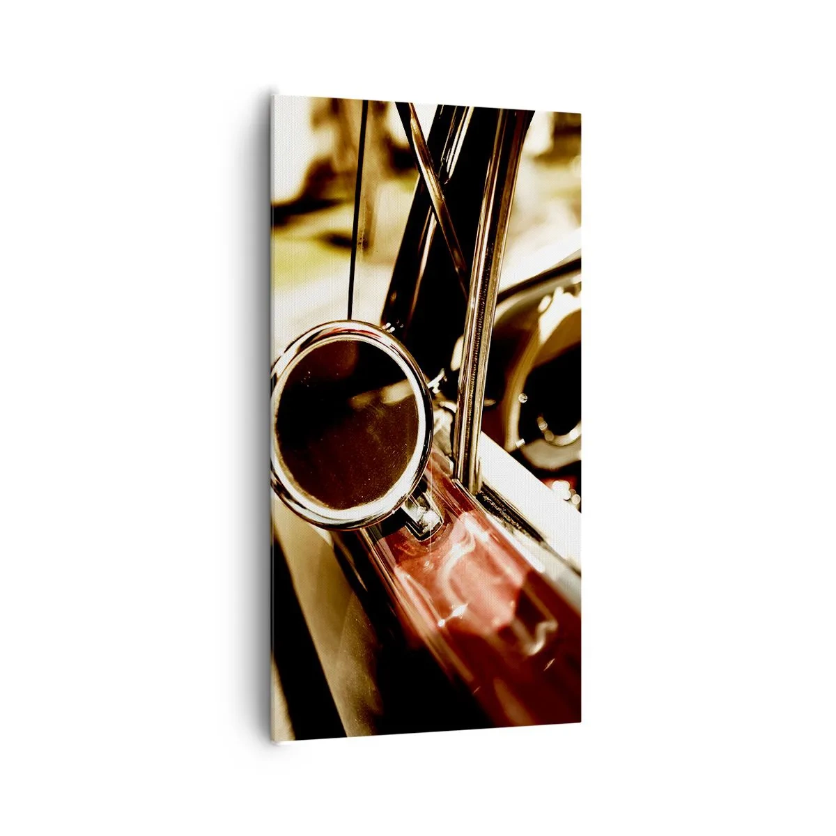 Canvastavla - Bild på duk - En bil med själ - 65x120 cm