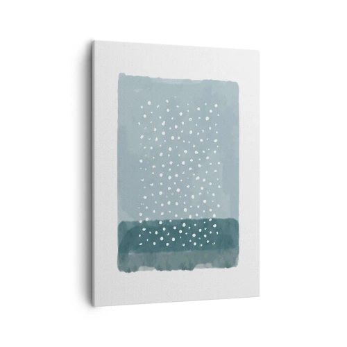 Canvastavla - Bild på duk - Uppstådda ur det blåa - 50x70 cm