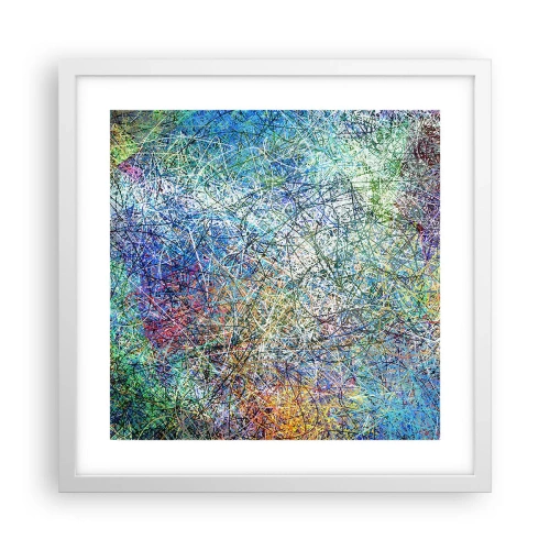 Affisch i vit ram - Det är inte så enkelt - 40x40 cm