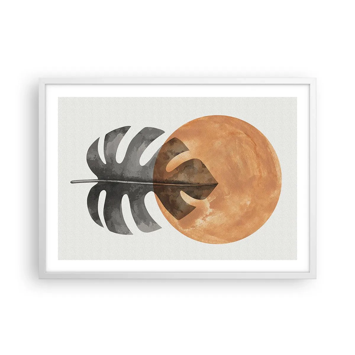 Affisch i vit ram - Alltid solen - 70x50 cm