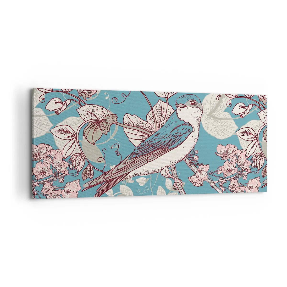 Canvastavla - Bild på duk - Japansk svala - 120x50 cm