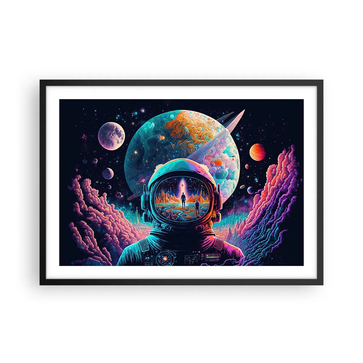 Affisch i svart ram - Filosofer har aldrig drömt - 70x50 cm