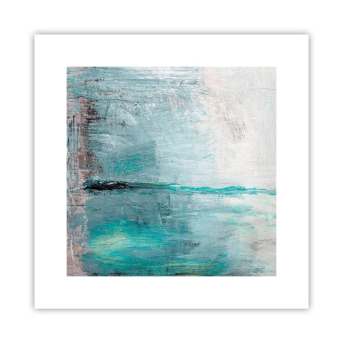 Affisch - Horisontellt i blått - 30x30 cm