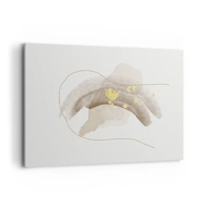 Canvastavla - Bild på duk - Träffat i rummet - 100x70 cm