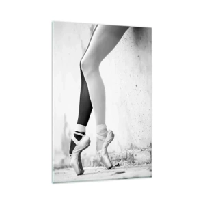 Glastavla - Bild på glas - Ballerina, voila! - 80x120 cm