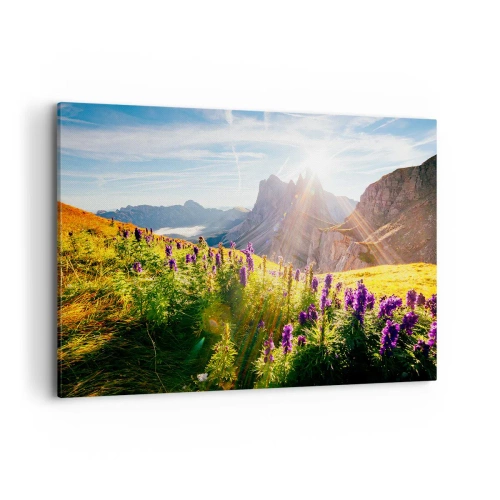 Canvastavla - Bild på duk - Örternas hemliga liv - 100x70 cm