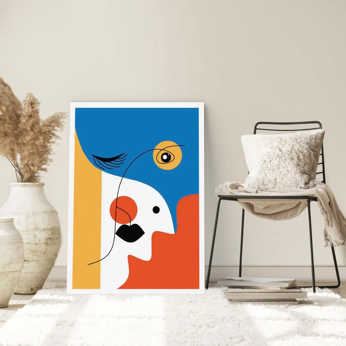 Affisch - Dekonstruerat porträtt - 70x100 cm