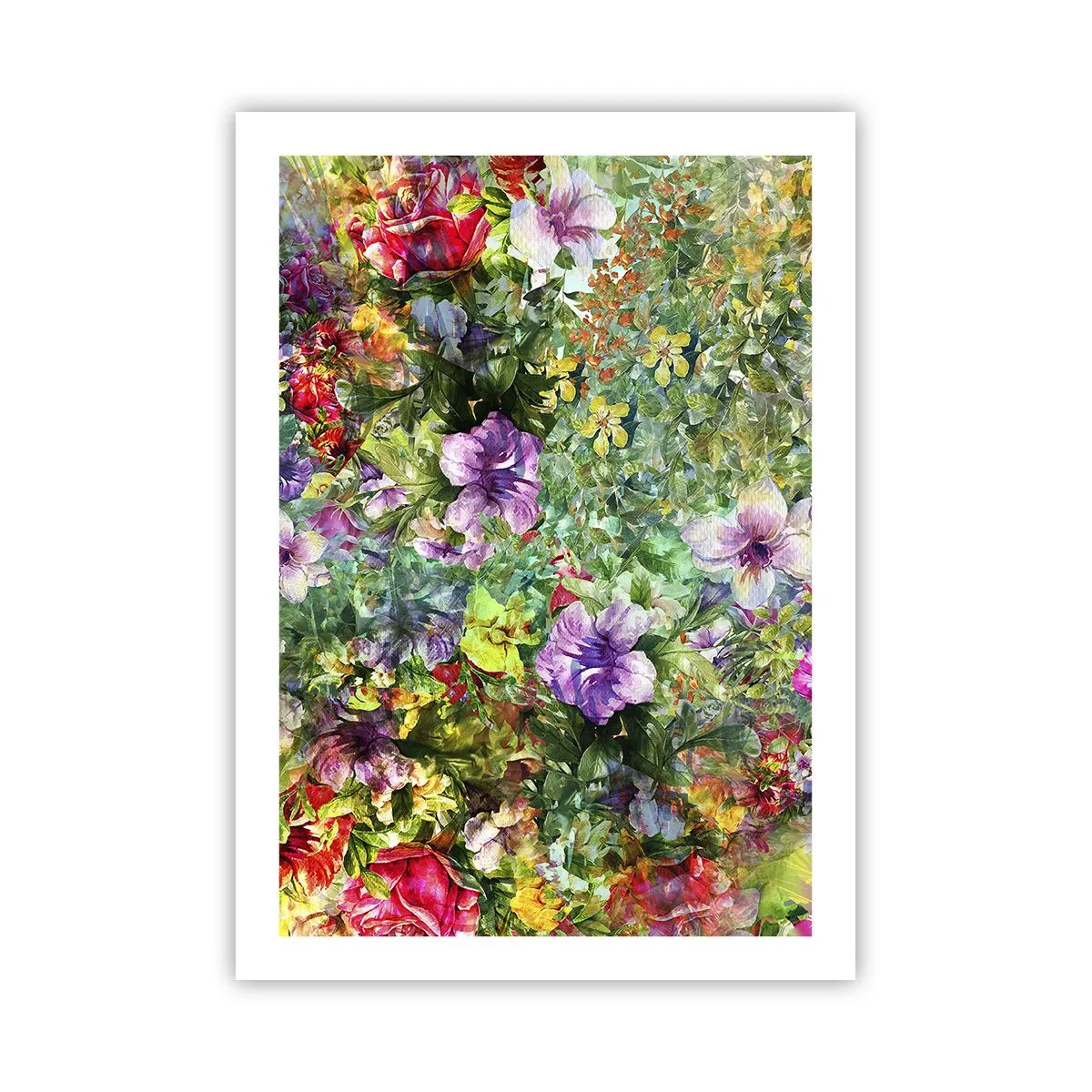 Affisch - Ta en dopp i blommorna - 50x70 cm