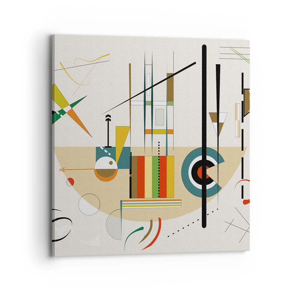 Canvastavla - Bild på duk - Så världen skrattar - 70x70 cm