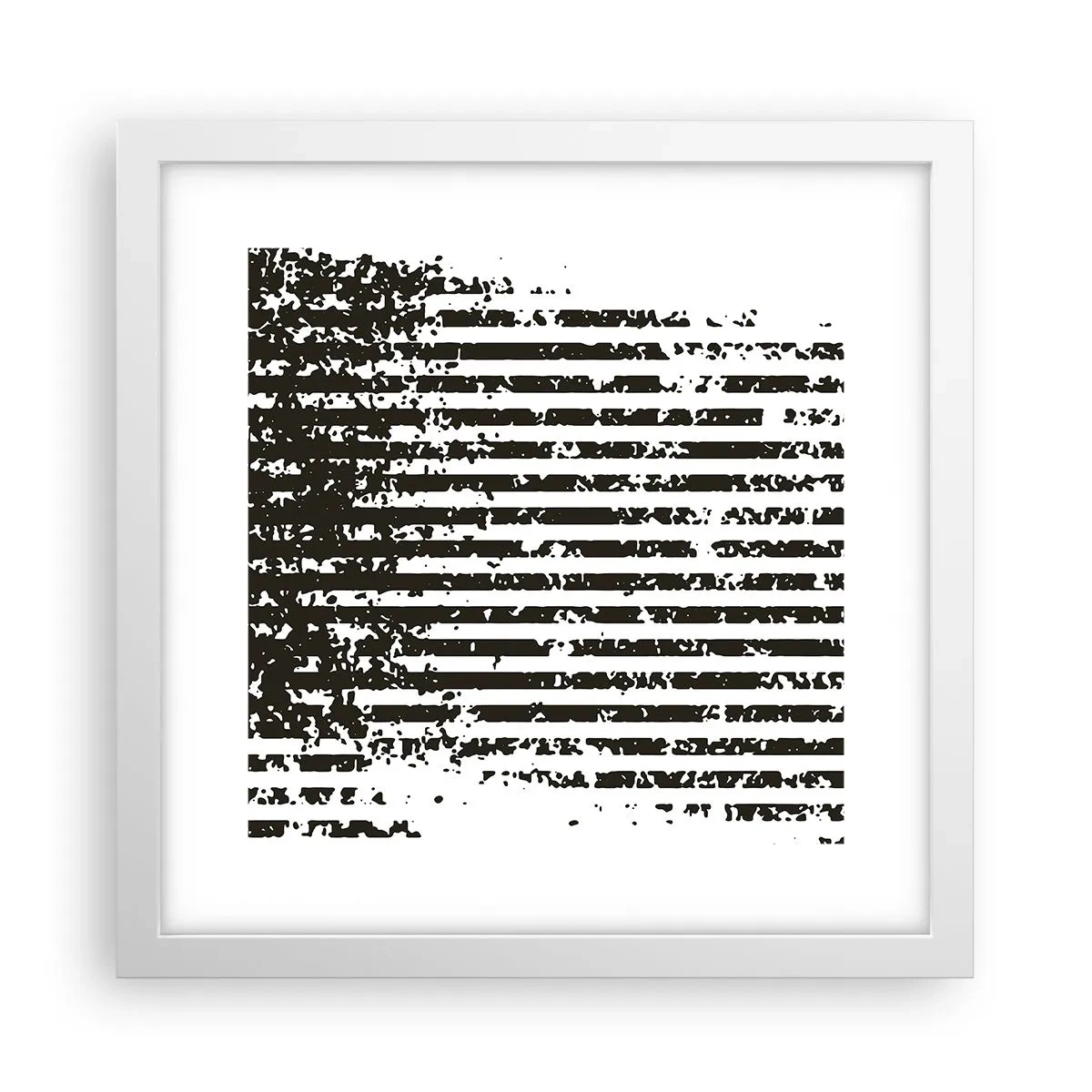 Affisch i vit ram - Rytm och brus - 30x30 cm