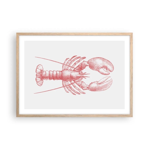 Affisch i ram av ljusek - Hummer värdig Homer - 70x50 cm